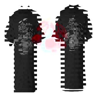 Fighting Dragon With Boxing Gloves For Boys And Girls T-Shirt - Monsterry