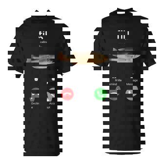 Fih Calling Accept Or Decline 面白い釣りミーム フィッシャーマン Tシャツ - Kawaiitshirt