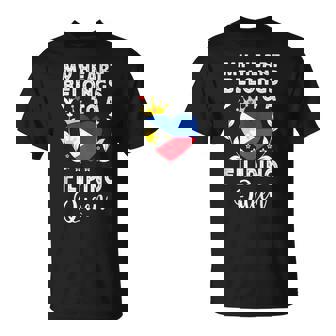 Filipino Queen Filipino Wife Girlfriend Philippines Flag Tank Top T-Shirt | Mazezy