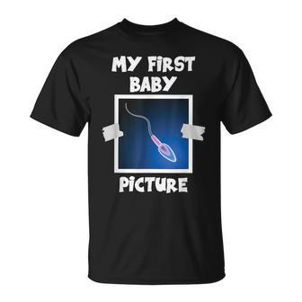 My First Baby Picture Hilarious Thursday Sperm Humorous T-Shirt - Thegiftio UK