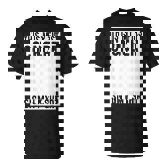 This Is My First Concert Sign My Music Event T-Shirt - Thegiftio