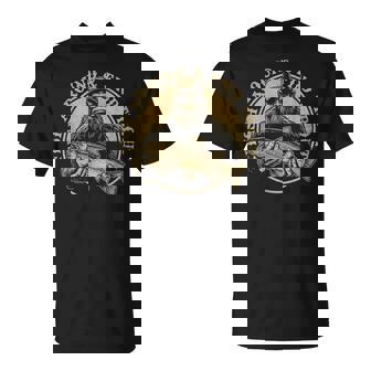 Fish Around And Find Trout Bigfoot Fishing Sasquatch T-Shirt | Mazezy