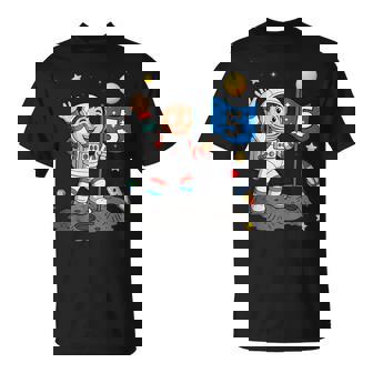 Five 5Yr 5Th Boys Girls Astronaut Space Birthday 5 Years Old T-Shirt - Monsterry