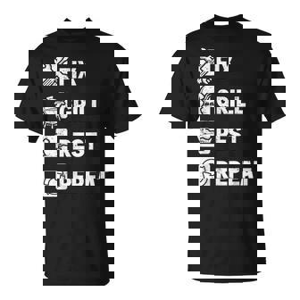 Fix Grill Rest Repeat Routine Fathers Day Dad T-Shirt - Thegiftio