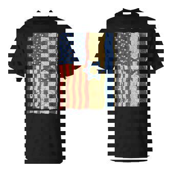 Flag Of Israel And USA Israeli Patriotic Tank Top T-Shirt | Mazezy