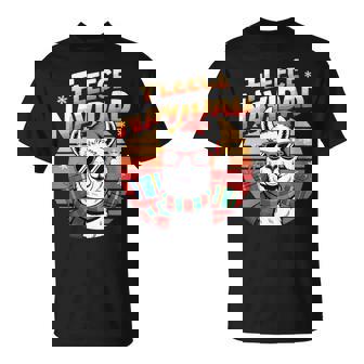 Fleece Navidad Llama Christmas Pun T-Shirt | Mazezy