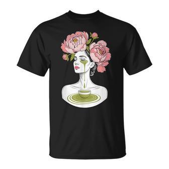 Fleur Thé Matcha Fleurs S T-Shirt - Cadeauxyz