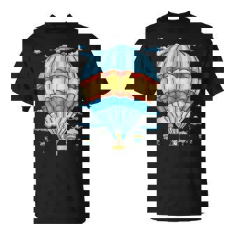 Flying Lantern Sky Aviation Hot Air Balloon Tank Top T-Shirt | Mazezy