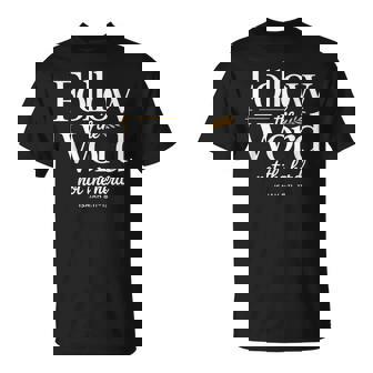 Follow The Word Not The Herd Christian Cow Bible Verse T-Shirt | Mazezy