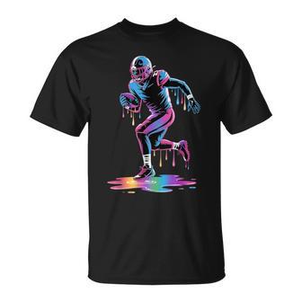 Football Drip Boy Youth Ice Cream Dripping Football Player T-Shirt - Thegiftio UK