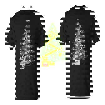 Forensics Science Christmas Tree Lights Scene Investigation T-Shirt | Mazezy