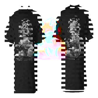 Fox Gaming Animal Video Games Fox T-Shirt | Mazezy