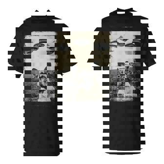 French Bulldog Dog Ufo Alien Extraterrestrial Selfie T-Shirt - Thegiftio