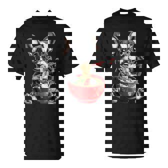 French Bulldog Frenchie Dog Ramen Japanese Noodles T-Shirt | Mazezy