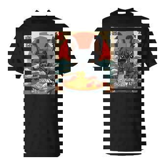 French Bulldog Frenchton Terrier Ramen Noodle Dog T-Shirt - Monsterry