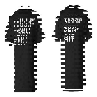 This Is My French Shirt France Paris Language Trip Tourist Tank Top T-Shirt | Mazezy