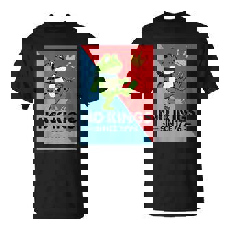 Frog No Kings No Kings Since 1776 T-Shirt - Monsterry