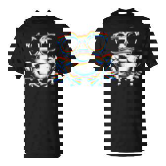 Frog With Sunglasses Electronic Dance EDM Rave Festival T-Shirt | Mazezy