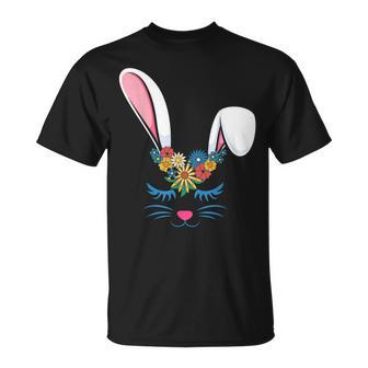 Frohe Ostern Niedliches Häschen Mädchen Damen Erwachsene Kinder Kleinkinder T-Shirt - Seseable
