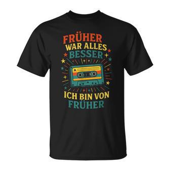 Früher War Alles Besser Ich Binon Früher Retro T-Shirt - Geschenkecke