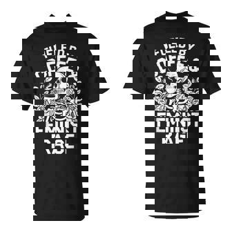 Fueled By Coffee & Feminist Rage Feminism Female Women Right T-Shirt | Mazezy