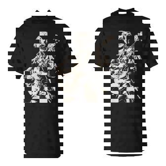 Fun George Washington Electric Guitar Rock Musician T-Shirt | Mazezy