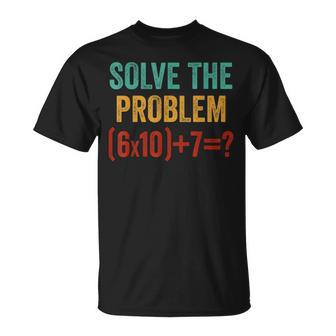 67 Meme Six Seven 6 7 Math Teacher Women T-Shirt - Thegiftio