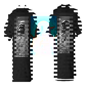 Astronaut Selfie Ufo Abduction At Space T-Shirt - Monsterry