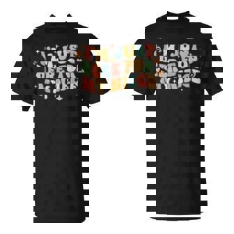 Aunt Life I'm Just Here For My Niece Auntie Groovy T-Shirt - Monsterry