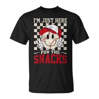 Baseball Lover I'm Just Here For The Snacks Toddler T-Shirt - Thegiftio UK