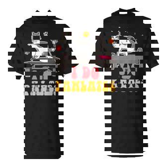 Cat Mom Pilates Woman Workout Yoga Lover I Do Pawlates T-Shirt | Mazezy