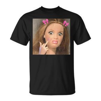 Disgusting Doll Face Meme Gen Z T-Shirt | Mazezy