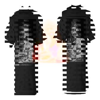 Distressed Party Doll Face Meme T-Shirt | Seseable UK