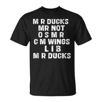 Duck Lover Phrase M R Ducks Retro Waterfowl Humor T-Shirt - Monsterry