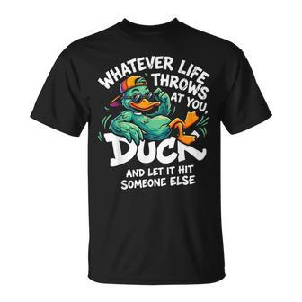 Duck Graphic Ns Quote T-Shirt - Thegiftio UK