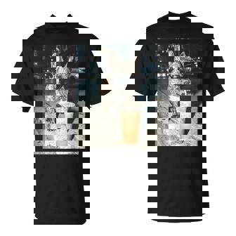 French Bulldog Drinking Iced Coffee Dog Meme T-Shirt | Seseable UK