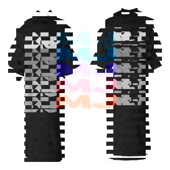 Modern Repeated Text Mj Tシャツ - Kawaiitshirt