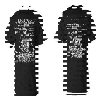 Nurse Dark Humor Skull Pt Stated Women T-Shirt - Monsterry