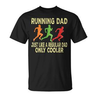 Running For Dad Marathon Runner Coach Marathoner Maglietta - Novitaregali