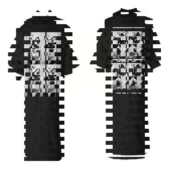 Siberian Husky Lover Cute Huskies Dog Photo Booth T-Shirt | Seseable UK