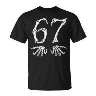 Six Seven Number Gen Alpha Slang 6 7 Trending Meme T-Shirt - Thegiftio