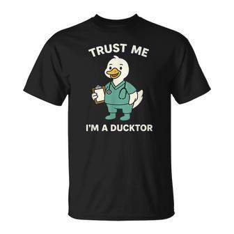 Trust Me I'm A Ducktor メディカルしゃれクワック ダックドクター Tシャツ - Kawaiitshirt