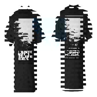 I Want To Believe Classic Ufo Visit Photo Encounter T-Shirt - Monsterry