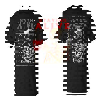 kulltaying Alive スケルトン ドリンクコーヒー Tシャツ - Kawaiitshirt