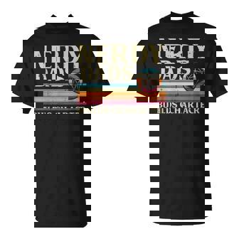 Gaming Nerdy Dad Builds Character Gamer Papa Men T-Shirt - Monsterry