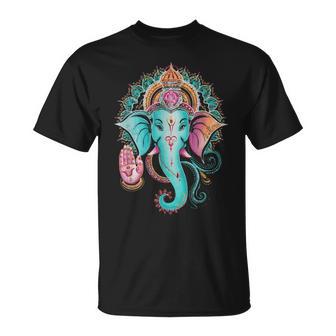 Ganesh Chaturthi Hindu Festival Elephant Lord Ganesha T-Shirt | Mazezy