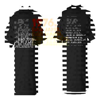 Geburtstag Mann Besonderer Jahrgang Deko Legendäreit 1976 T-Shirt - Geschenkecke