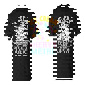 Gelato & Metallo Pesante Unicorno Metallo Metallo Arcobaleno Morte Metallo Maglietta - Novitaregali