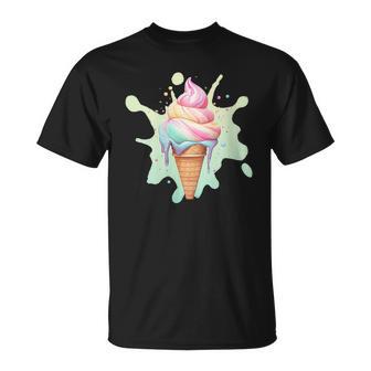 Gelato Fusione Gelato Cono Gelato In Colori Pastello Con Collo A Maglietta - Novitaregali