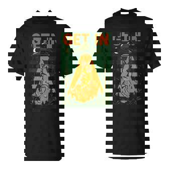 German Shepherd Get In Alien Ship Cool Space Dog Tank Top T-Shirt | Mazezy